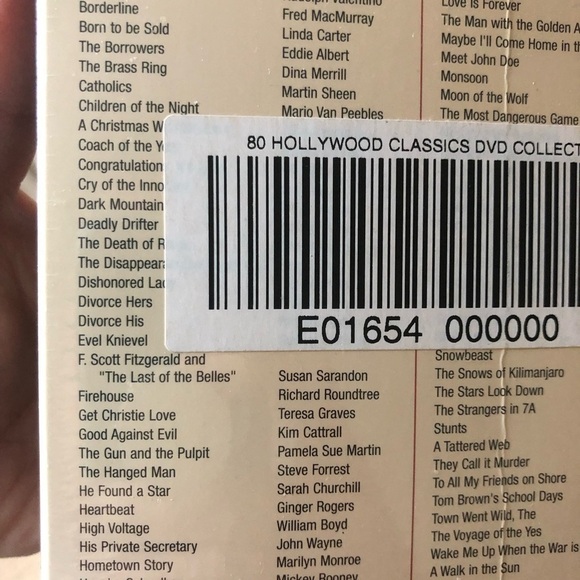 Hollywood Classics 80 Movies Collection 20 DVD Discs Classic Legendary SEALED - Picture 3 of 5